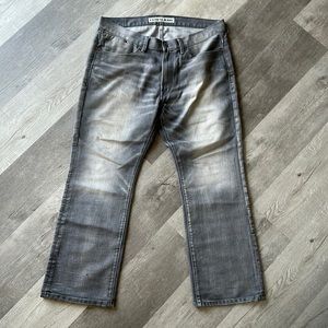 Express Kingston Classic Fit Bootcut Men’s Grey Jeans 36x30 - A5
